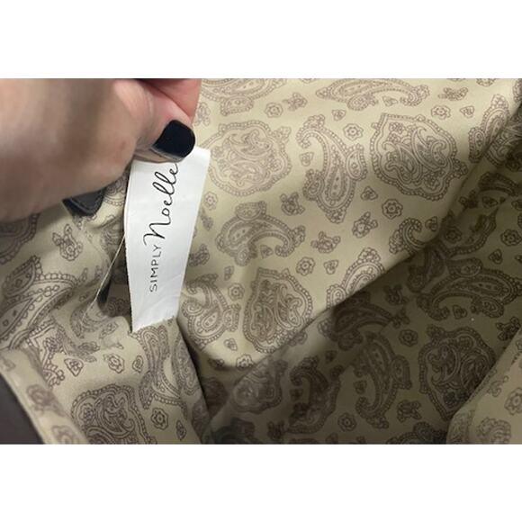 Simply Noelle Charcoal Gray Top Handle Purse Structured Hardware - Picture 11 of 14